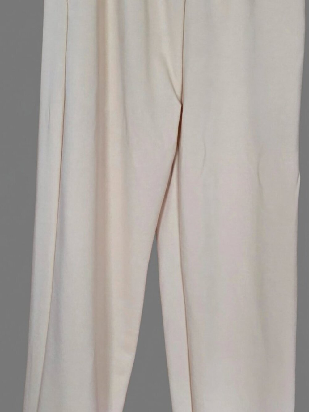 OMOS Cream Jogger Pants Elastic Waist Cuffed Sweatpants Unisex Size Large